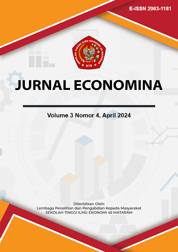 					View Vol. 3 No. 4 (2024): JURNAL ECONOMINA, April 2024
				