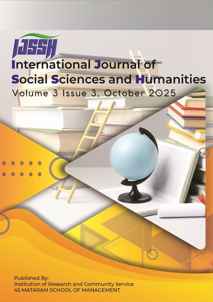 					View Vol. 3 No. 3 (2025): International Journal of Social Sciences and Humanities
				