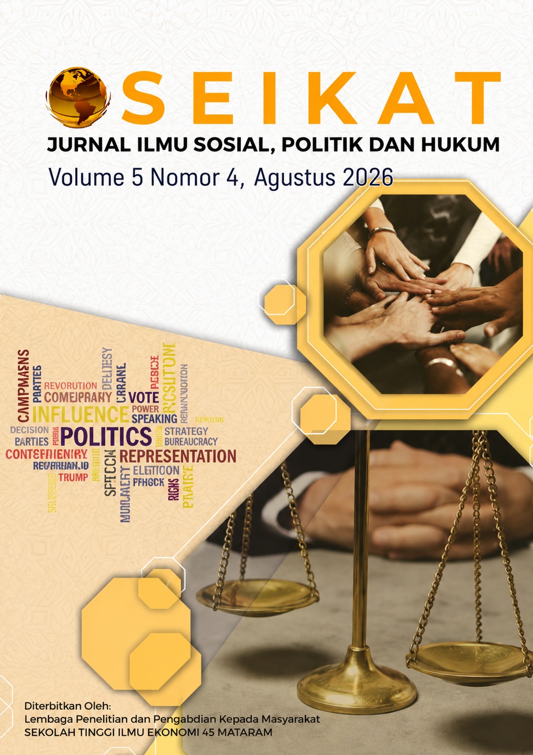 					View Vol. 5 No. 4 (2026): IN PRESS - SEIKAT: Jurnal Ilmu Sosial, Politik dan Hukum, Agustus 2026 
				