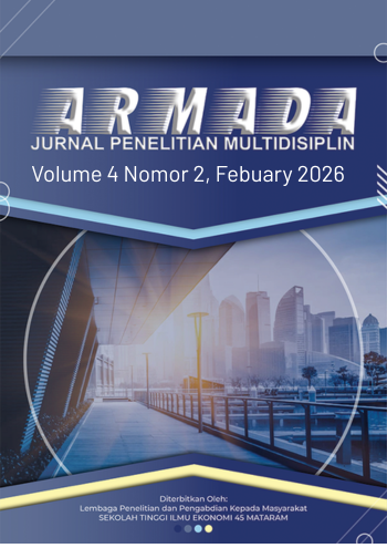 					View Vol. 4 No. 2 (2026): ARMADA : Jurnal Penelitian Multidisplin, Febuary 2026
				