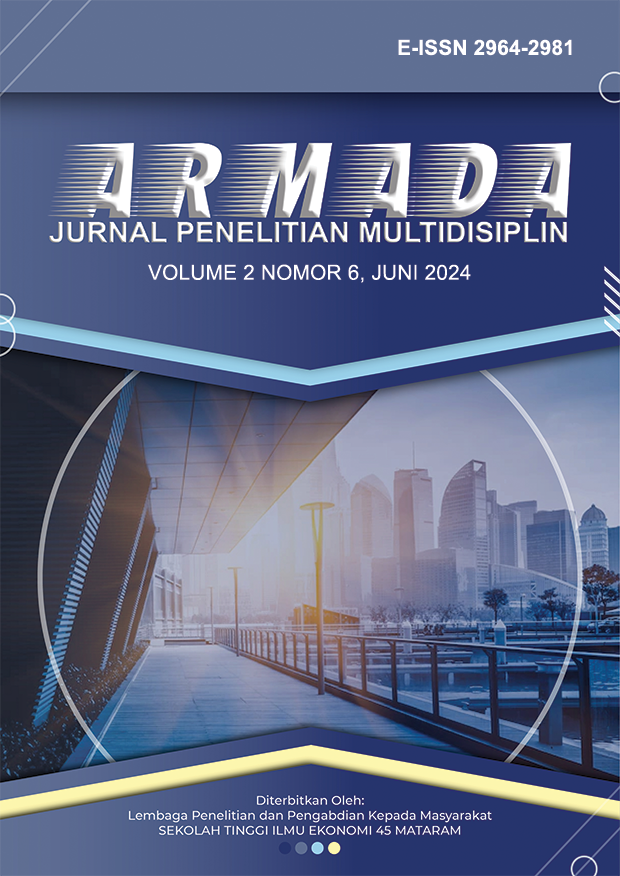 					View Vol. 2 No. 6 (2024): ARMADA : Jurnal Penelitian Multidisplin, Juni 2024
				